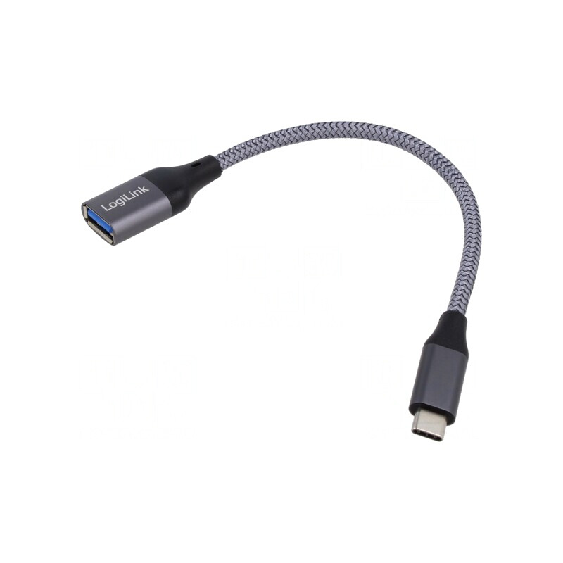 Cablu OTG USB 3.2 USB A-USB C 150mm Gri 15W 3A 5V | Electronic-mag.ro | Componente Electronice