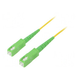 Patch cord fibră optică OS2 SC/APC 5m LSZH | Electronic-mag.ro | Componente Electronice