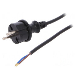 Cablu Electric 2x1mm2 4m Negru 16A 250V | Electronic-mag.ro | Componente Electronice