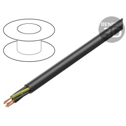 Cablu electric neecranat 5G2,5mm2 600V/1kV negru | Electronic-mag.ro | Componente Electronice