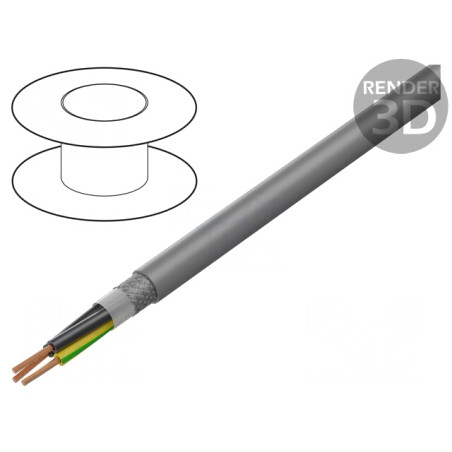 Cablu F-C-PURö-JZ 3G1,5mm2 Ecranat Cupru Cositorit | Electronic-mag.ro | Componente Electronice