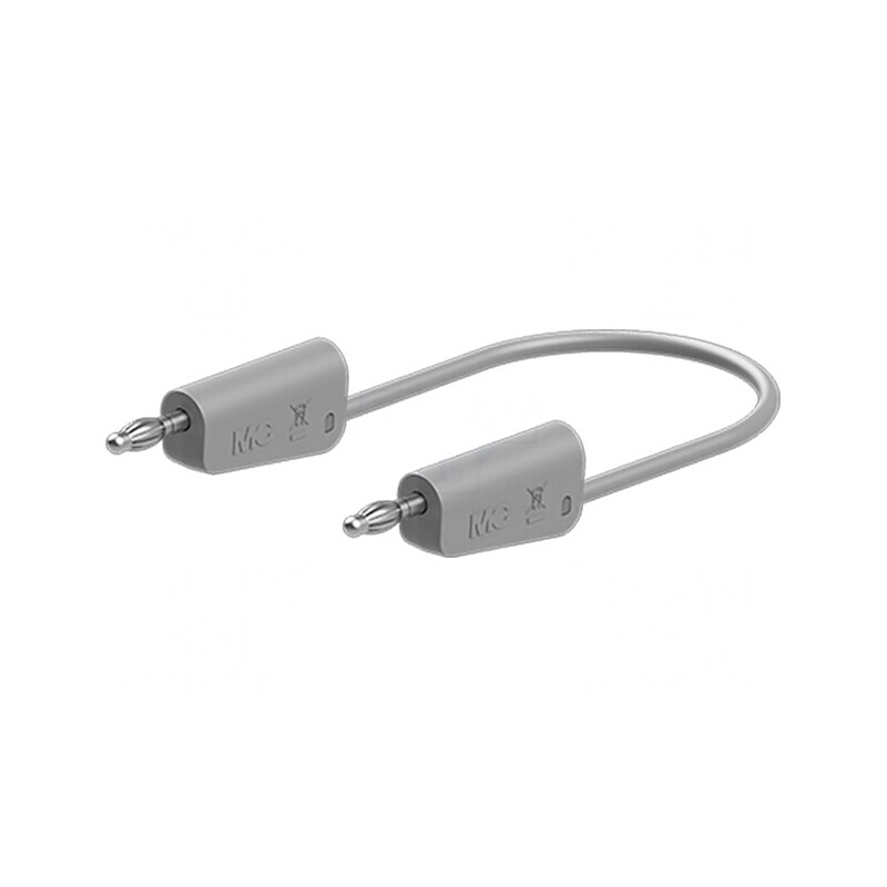 Cablu de măsurare gri 0,5m 60VDC 30VAC 19A PVC | Electronic-mag.ro | Componente Electronice