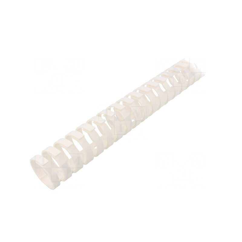 Canal de Cablu Alb Flexibil 0,5m Polipropilenă UL94V-0 | Electronic-mag.ro | Componente Electronice