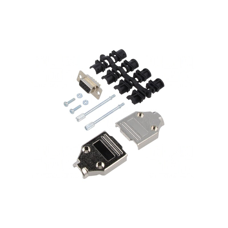 Mufă Mamă D-Sub 9 PIN pentru Cablu - Set Complet | Electronic-mag.ro | Componente Electronice
