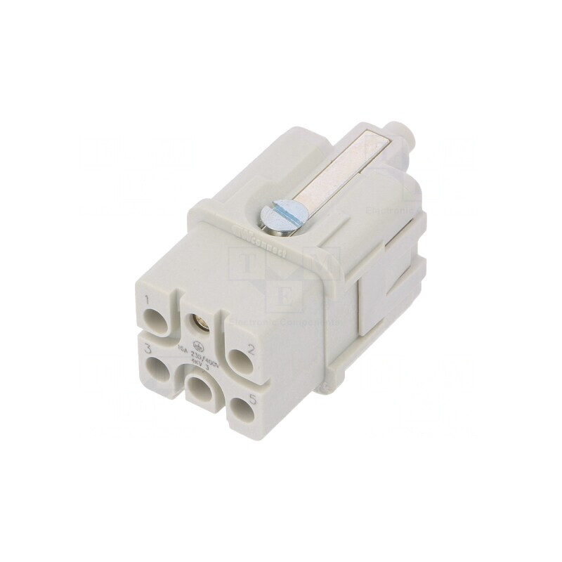 Conector HDC cu Inserturi de Contact Mamă S-QD5/0 PIN 6 5 PE | Electronic-mag.ro | Componente Electronice