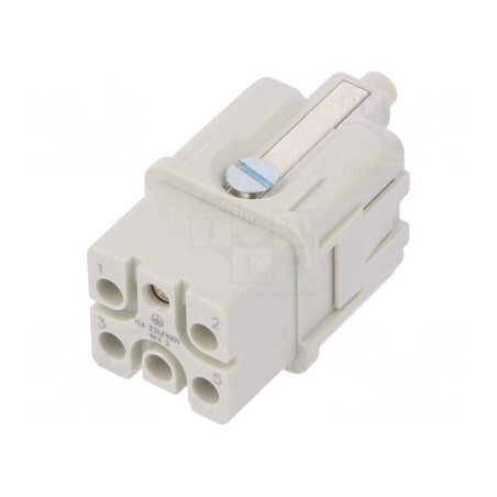 Conector HDC cu Inserturi de Contact Mamă S-QD5/0 PIN 6 5 PE | Electronic-mag.ro | Componente Electronice