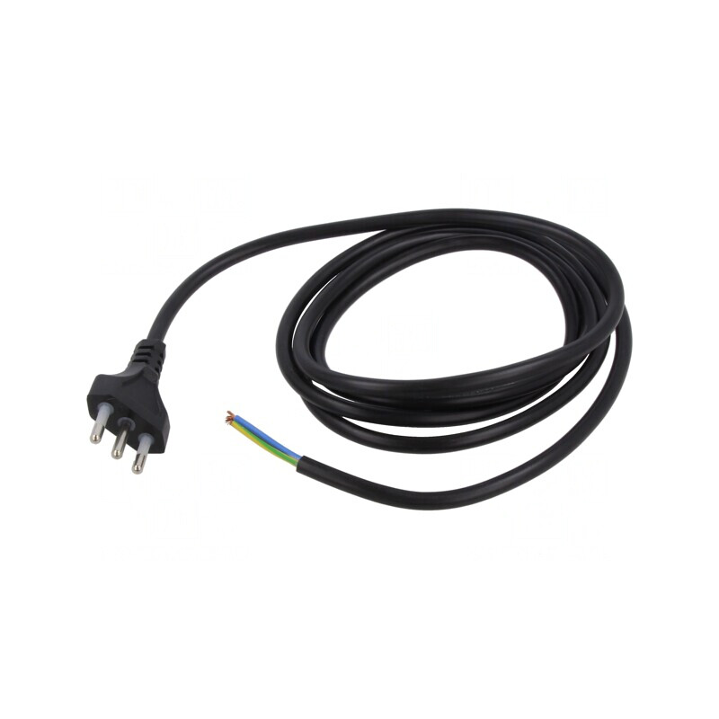 Cablu Electric 2m Negru 3x0,75mm 10A | Electronic-mag.ro | Componente Electronice Cablu Electric 2m Negru 3x0,75mm 10A | Electronic-mag.ro | Componente Electronice