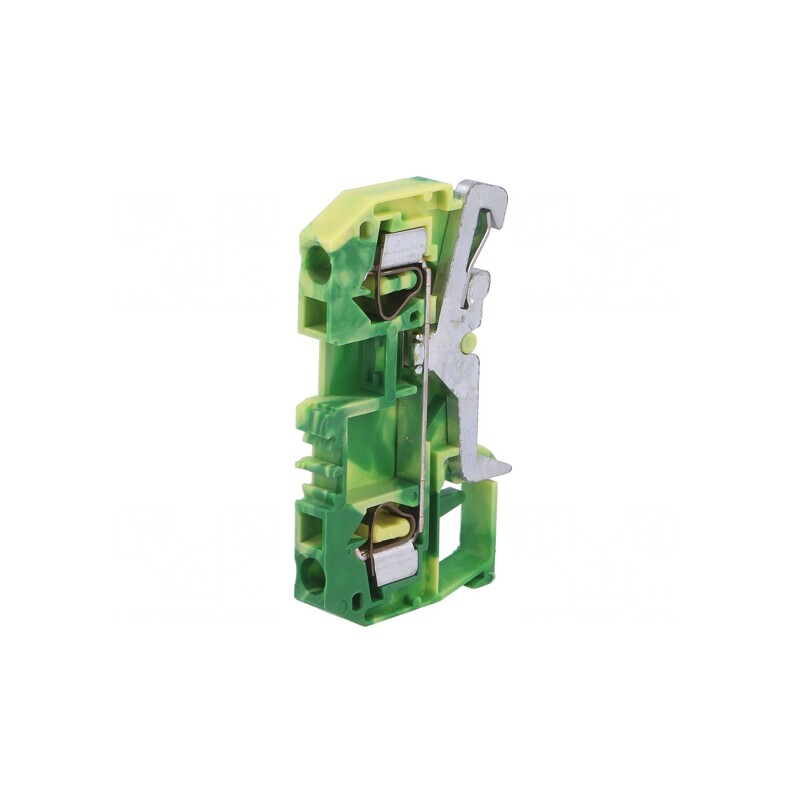Terminal de Îmbinare Șine 0.08-4mm2 Piste 1 Borne 2 Galben-Verde | Electronic-mag.ro | Componente Electronice
