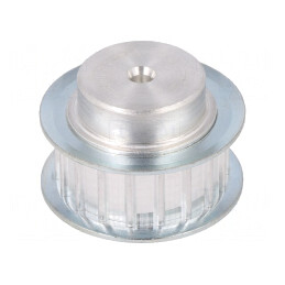 Roată de curea AT5 aluminiu 10mm x 21mm x 27,4mm | Electronic-mag.ro | Componente Electronice