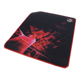 Mouse pad neagră-roșie 400x450x3mm | Electronic-mag.ro | Componente Electronice