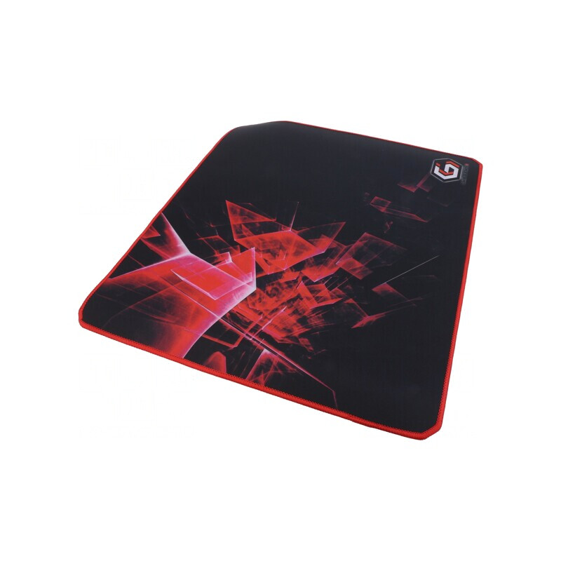 Mouse pad neagră-roșie 400x450x3mm | Electronic-mag.ro | Componente Electronice