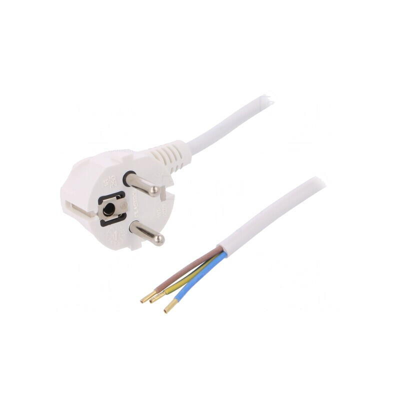 Cablu Electric Alb 3x1mm2 PVC 2m 16A 250V | Electronic-mag.ro | Componente Electronice Cablu Electric Alb 3x1mm2 PVC 2m 16A 250V | Electronic-mag.ro | Componente Electronice
