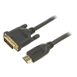 Cablu DVI-D HDMI 1,8m Negru | Electronic-mag.ro | Componente Electronice