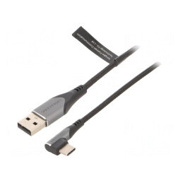 Cablu USB 2.0 A la C în unghi 1,5m | Electronic-mag.ro | Componente Electronice
