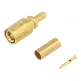 Mufă SMB Mamă Dreaptă 50Ω Crimpată 2.6mm RG174/RG179/RG316 | Electronic-mag.ro | Componente Electronice