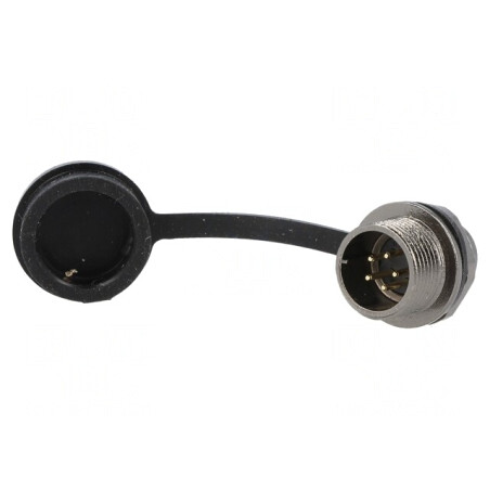 Soclu ST12 tată IP67 5A 180V Lipire | Electronic-mag.ro | Componente Electronice