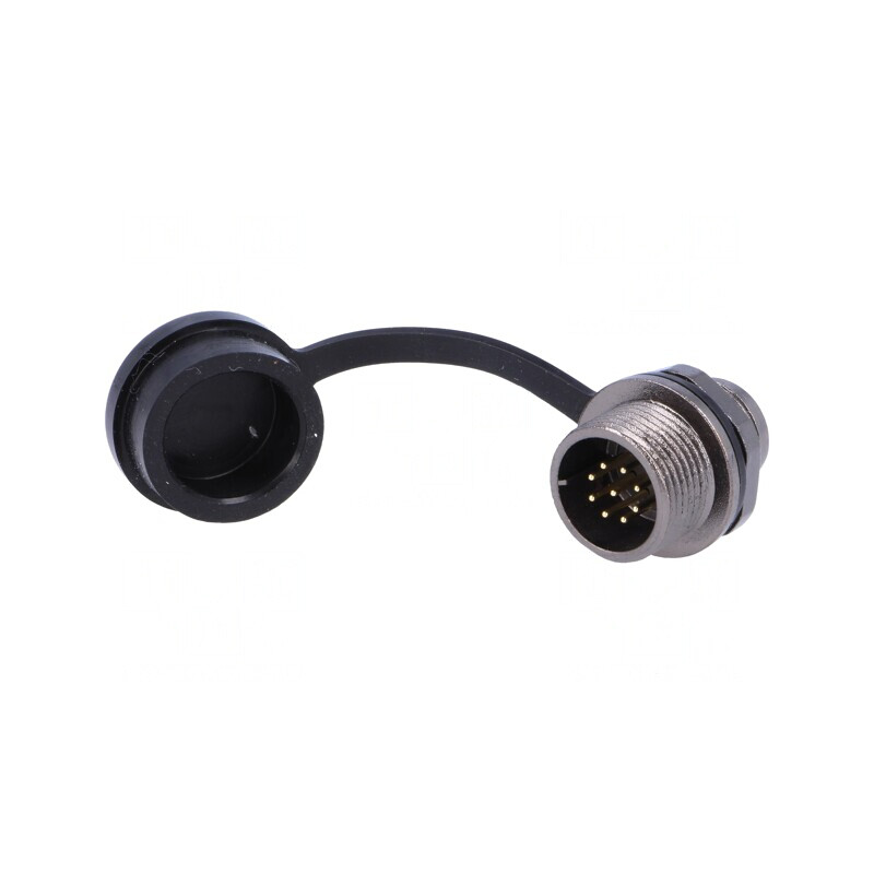 Soclu ST12 tată 9 PIN IP67 3A 125V 0,75mm2 | Electronic-mag.ro | Componente Electronice
