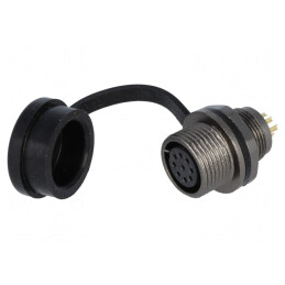 Soclu ST12 mamă 9 pini IP67 3A 125V | Electronic-mag.ro | Componente Electronice