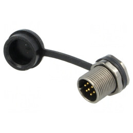 Soclu ST12 tată IP67 5A 125V 0,75mm2 | Electronic-mag.ro | Componente Electronice