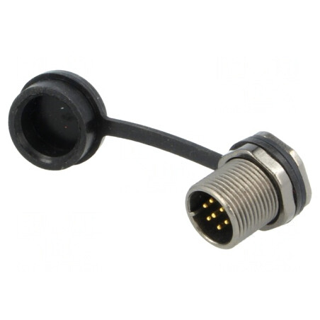 Soclu ST12 tată IP67 5A 125V 0,75mm2 | Electronic-mag.ro | Componente Electronice