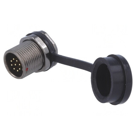 Soclu ST12 tată 9 pini IP67 3A 125V | Electronic-mag.ro | Componente Electronice