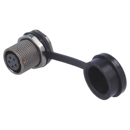 Soclu ST12 mamă 5 PIN IP67 5A 180V | Electronic-mag.ro | Componente Electronice