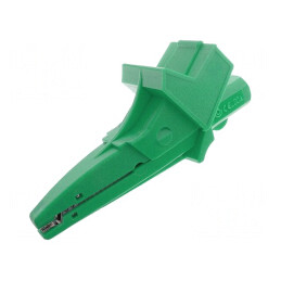Bornă crocodil verde 20A 1kVDC max.25mm | Electronic-mag.ro | Componente Electronice