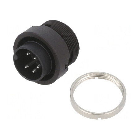 Conector Circular 5-Pin 150V 6A IP40 Soclu Tată pentru Lipire | Electronic-mag.ro | Componente Electronice