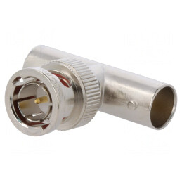 Adaptor T BNC Soclu x2 Mufă 75Ω Aurit | Electronic-mag.ro | Componente Electronice