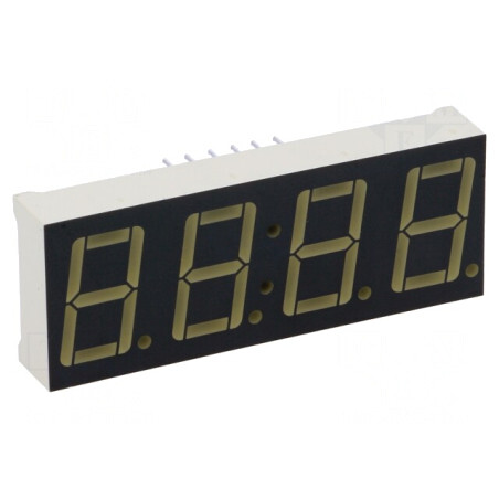 Afișaj LED cu 7 Segmente 14mm 4 Digiti Roșu Catod | Electronic-mag.ro | Componente Electronice