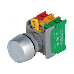 Comutator Buton Apăsare 22mm 1NC 1NO | Electronic-mag.ro | Componente Electronice