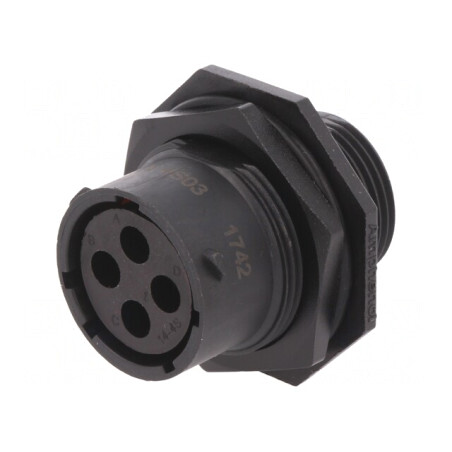 Conector Circular pentru Montare pe Panou cu Piuliță Frontală | Electronic-mag.ro | Componente Electronice