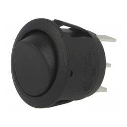 Comutator Rocker SPST ON-ON 10A/250VAC Negru | Electronic-mag.ro | Componente Electronice