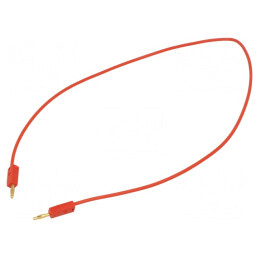 Cablu de măsurare neizolat 450mm roșu 60VDC 30VAC 10A | Electronic-mag.ro | Componente Electronice
