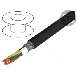 Cablu de Rețea ETHERLINE® Cat.5e Negru PVC 22AWG