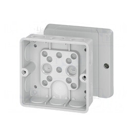 Cutie de conexiuni IP55 98x98x55mm gri | Electronic-mag.ro | Componente Electronice