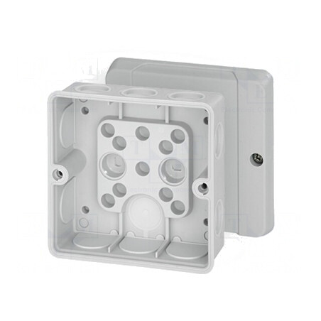 Cutie de conexiuni IP55 98x98x55mm gri | Electronic-mag.ro | Componente Electronice