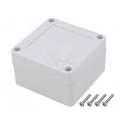 Carcasă Universală cu Bucșă din Alamă 75x75x45mm | Electronic-mag.ro | Componente Electronice
