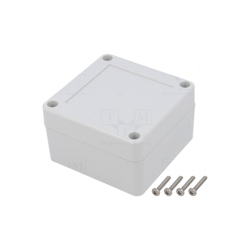 Carcasă Universală cu Bucșă din Alamă 75x75x45mm | Electronic-mag.ro | Componente Electronice