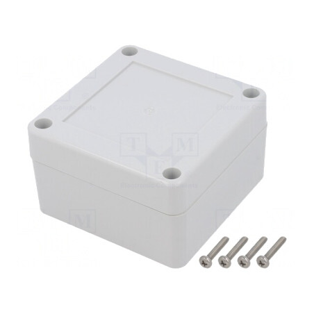 Carcasă Universală cu Bucșă din Alamă 75x75x45mm | Electronic-mag.ro | Componente Electronice