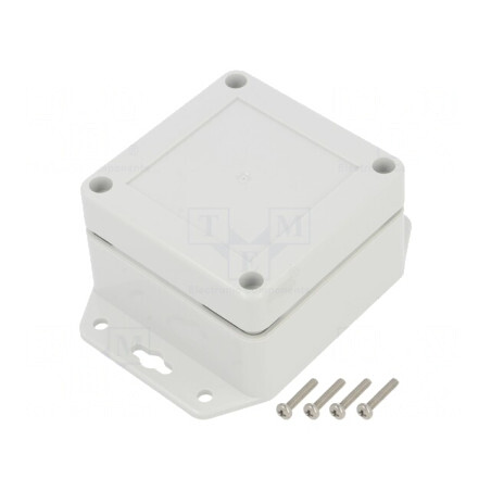 Carcasă Universală ABS Gri Deschis 75x75x45mm | Electronic-mag.ro | Componente Electronice
