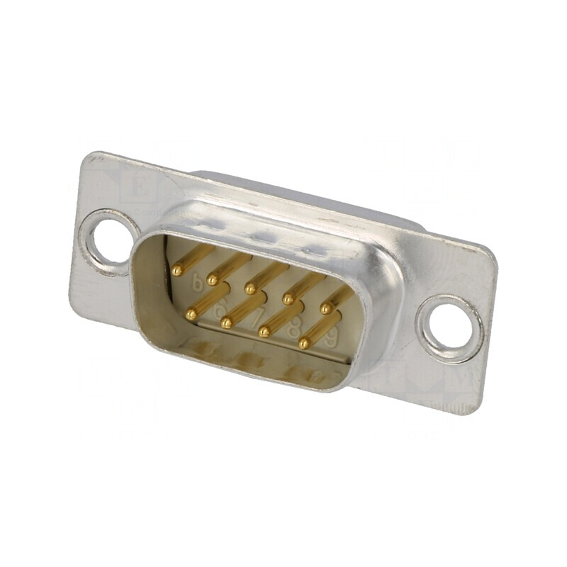 D-Sub 9-Pin Mufă Tată pentru Lipire | Electronic-mag.ro | Componente Electronice