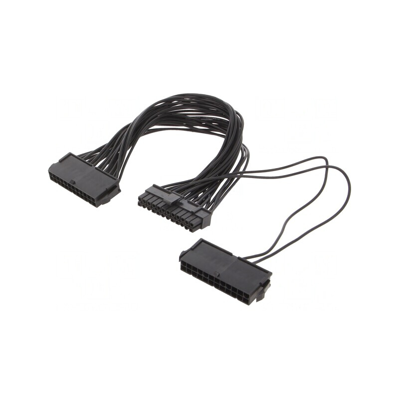 Cablu Alimentare ATX 24 Pin x2 0.3m | Electronic-mag.ro | Componente Electronice