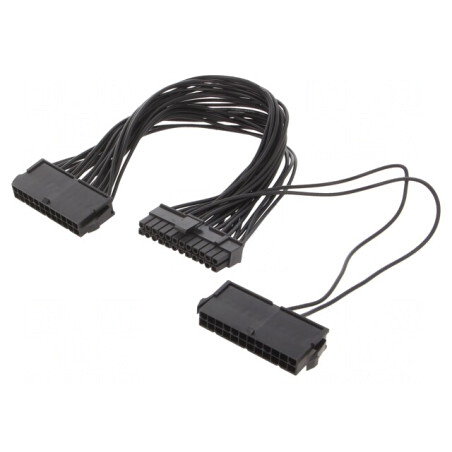 Cablu Alimentare ATX 24 Pin x2 0.3m | Electronic-mag.ro | Componente Electronice