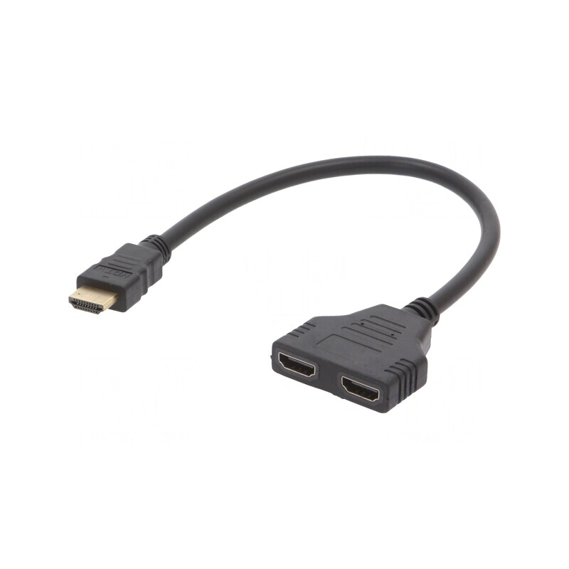 Splitter HDMI Pasiv Negru 1 Intrare 2 Ieşiri | Electronic-mag.ro | Componente Electronice