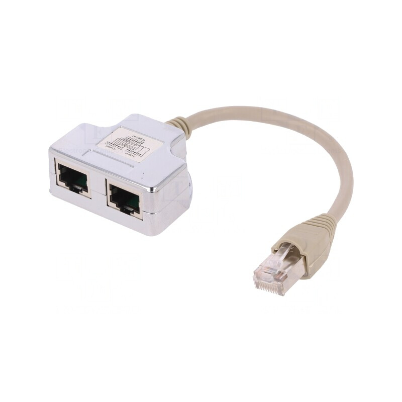 Splitter RJ45 Ecranat Cat 5 2 Porturi | Electronic-mag.ro | Componente Electronice Splitter RJ45 Ecranat Cat 5 2 Porturi | Electronic-mag.ro | Componente Electronice