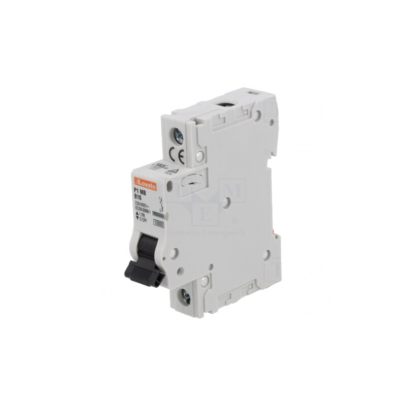 Întrerupător Supracurent 16A 1P 230V B | Electronic-mag.ro | Componente Electronice