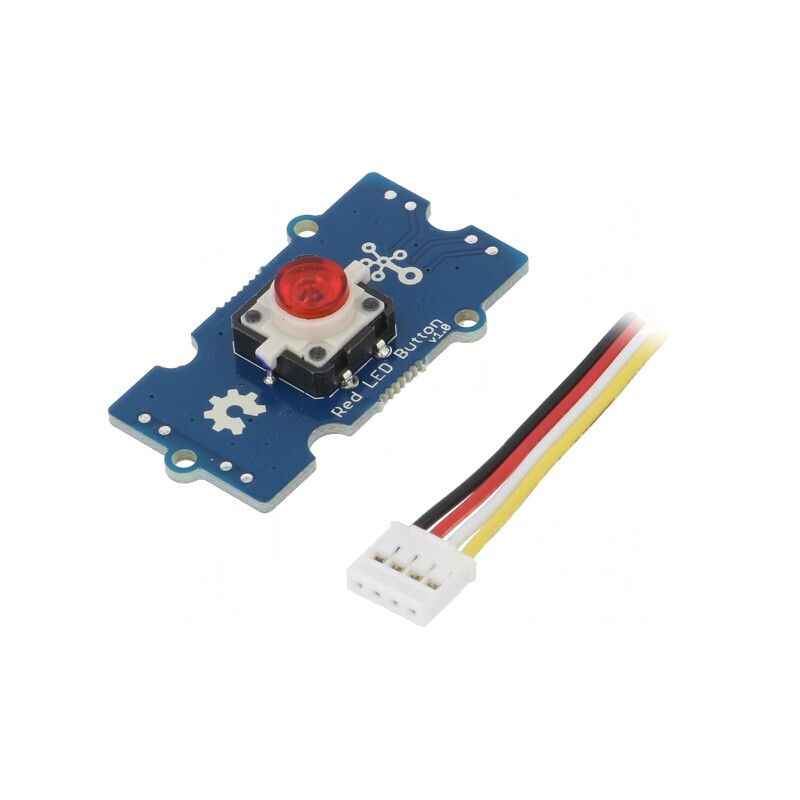 Buton LED Grove Roșu 4-wire | Electronic-mag.ro | Componente Electronice