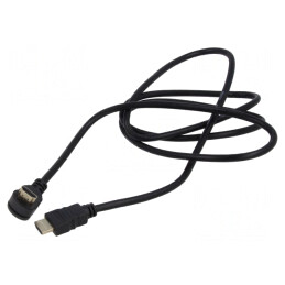 Cablu HDMI 2.0 1,5m Negru 90° | Electronic-mag.ro | Componente Electronice