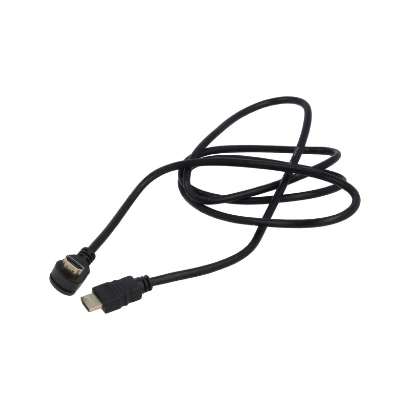 Cablu HDMI 2.0 1,5m Negru 90° | Electronic-mag.ro | Componente Electronice